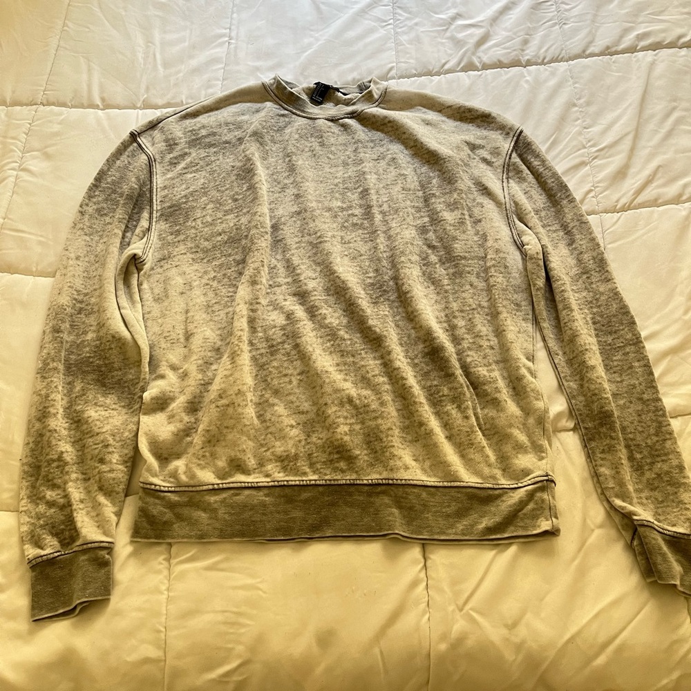 Gray crewneck sweater